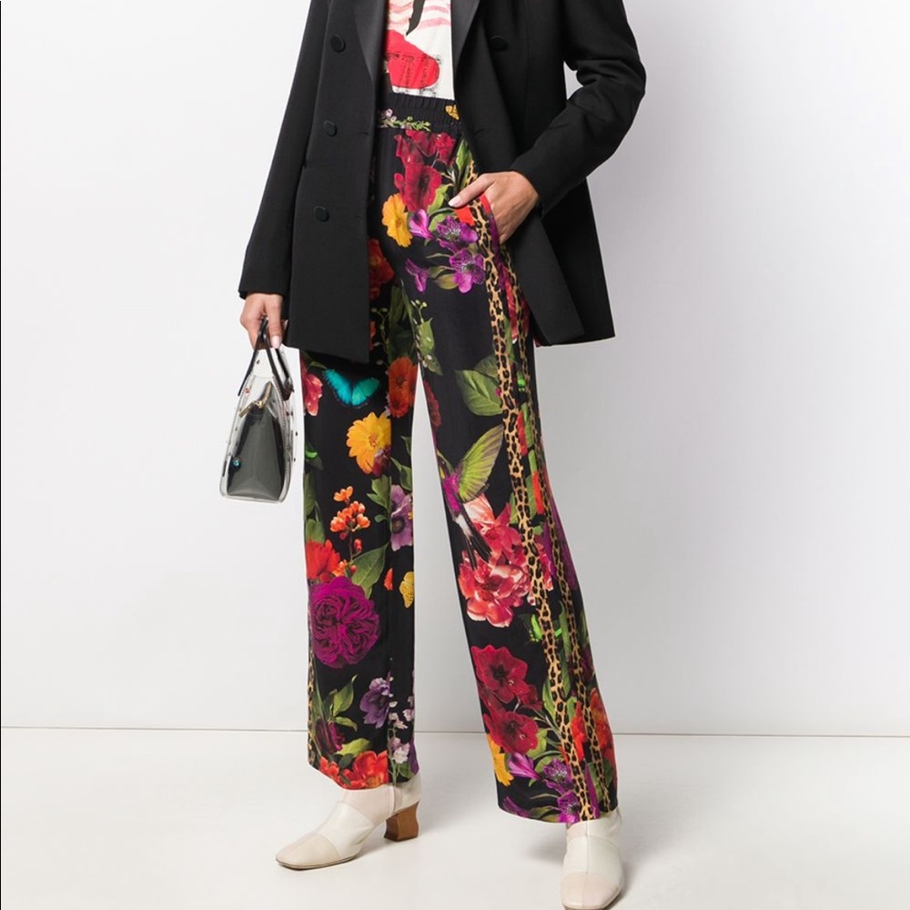 Alice and Olivia Benny smock waist pant size M